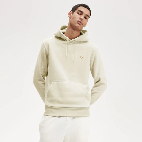 Fred Perry Fleece Hooded Sweater Oatmeal